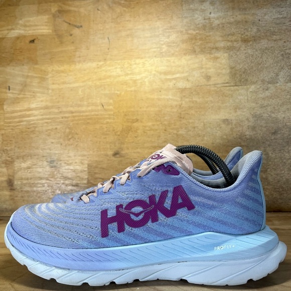 Hoka One One Mach 5 LIGHTWEIGHT Wmns Sz 10 Running Shoes Sneakers Baby Lavender - Picture 4 of 12